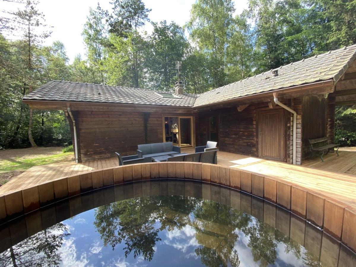 Le Fishing Lodge Chalet En Bois Avec Bain Nordique La Bresse Exterior foto