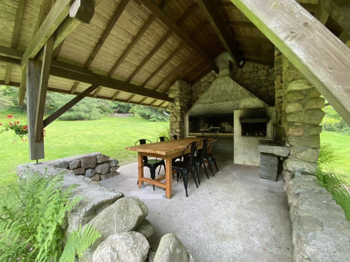 Le Fishing Lodge Chalet En Bois Avec Bain Nordique La Bresse Exterior foto